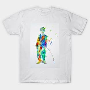 CHARLIE CHAPLIN watercolor portrait .7 T-Shirt